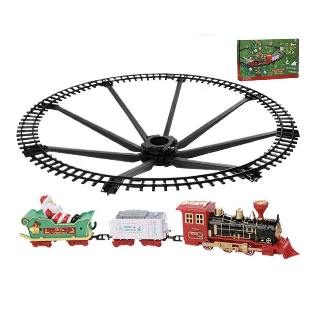 Christmas Train Set W/ Light & Sound . Mounts On Tree.